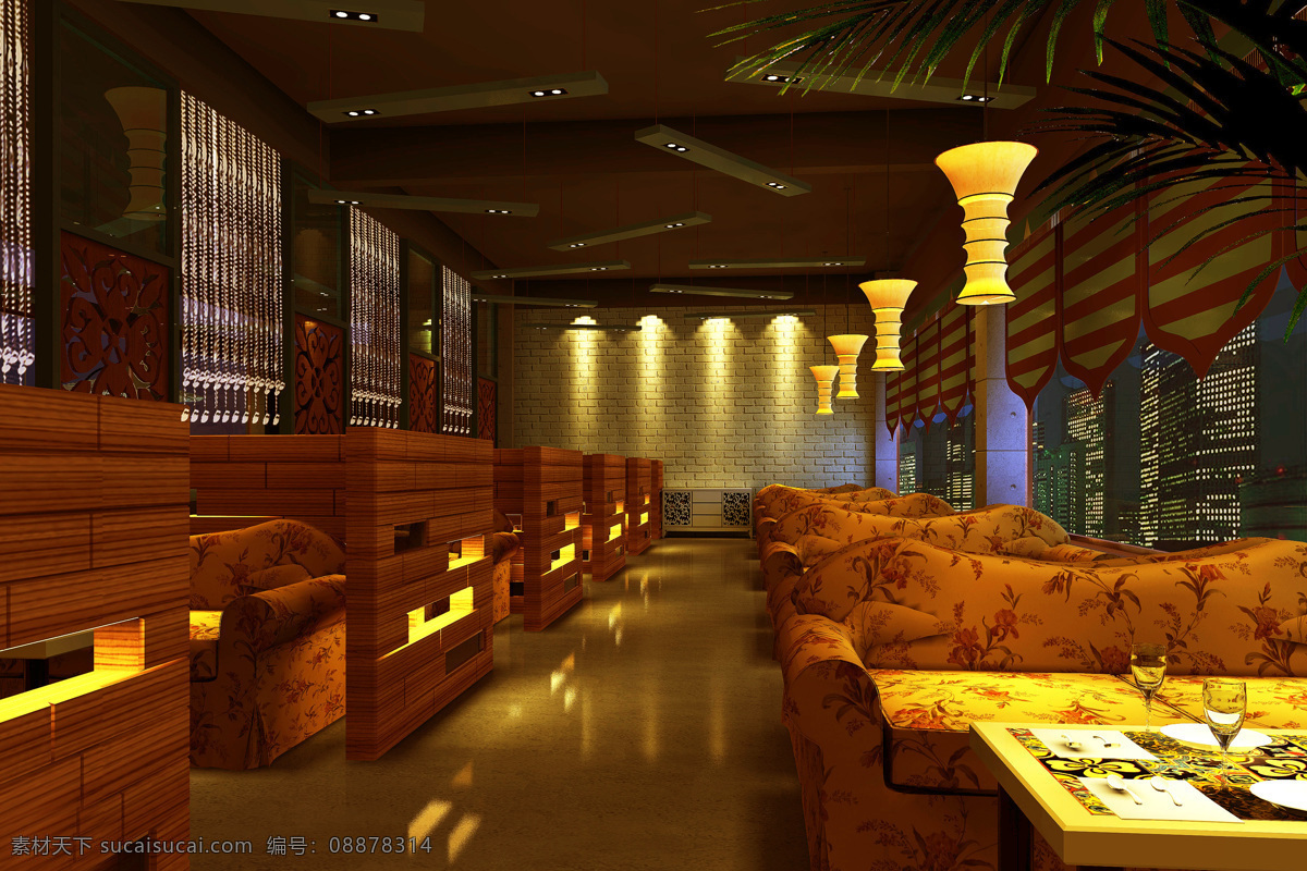 背景墙 餐厅 灯饰 高档 过道 环境设计 酒店 酒店餐厅 设计素材 模板下载 沙发 室内设计 家居装饰素材
