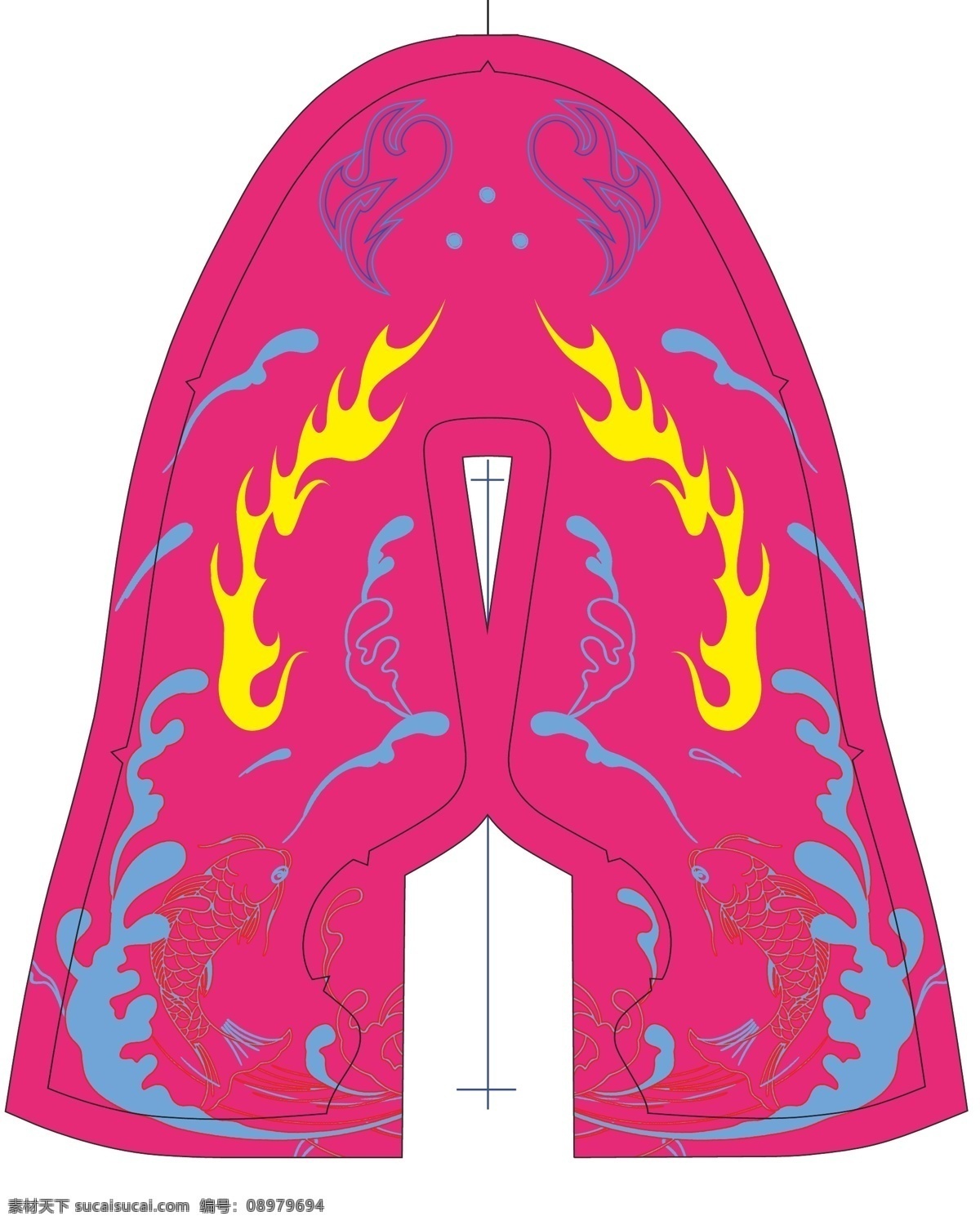 鱼鞋面 鱼 鞋面设计 波浪 童鞋 粉色 服装设计