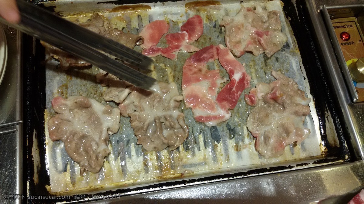 烧烤牛肉 韩国料理 韩国烧烤 韩国烤牛肉 烤牛肉 电烤盘 天下美食 餐饮美食 传统美食