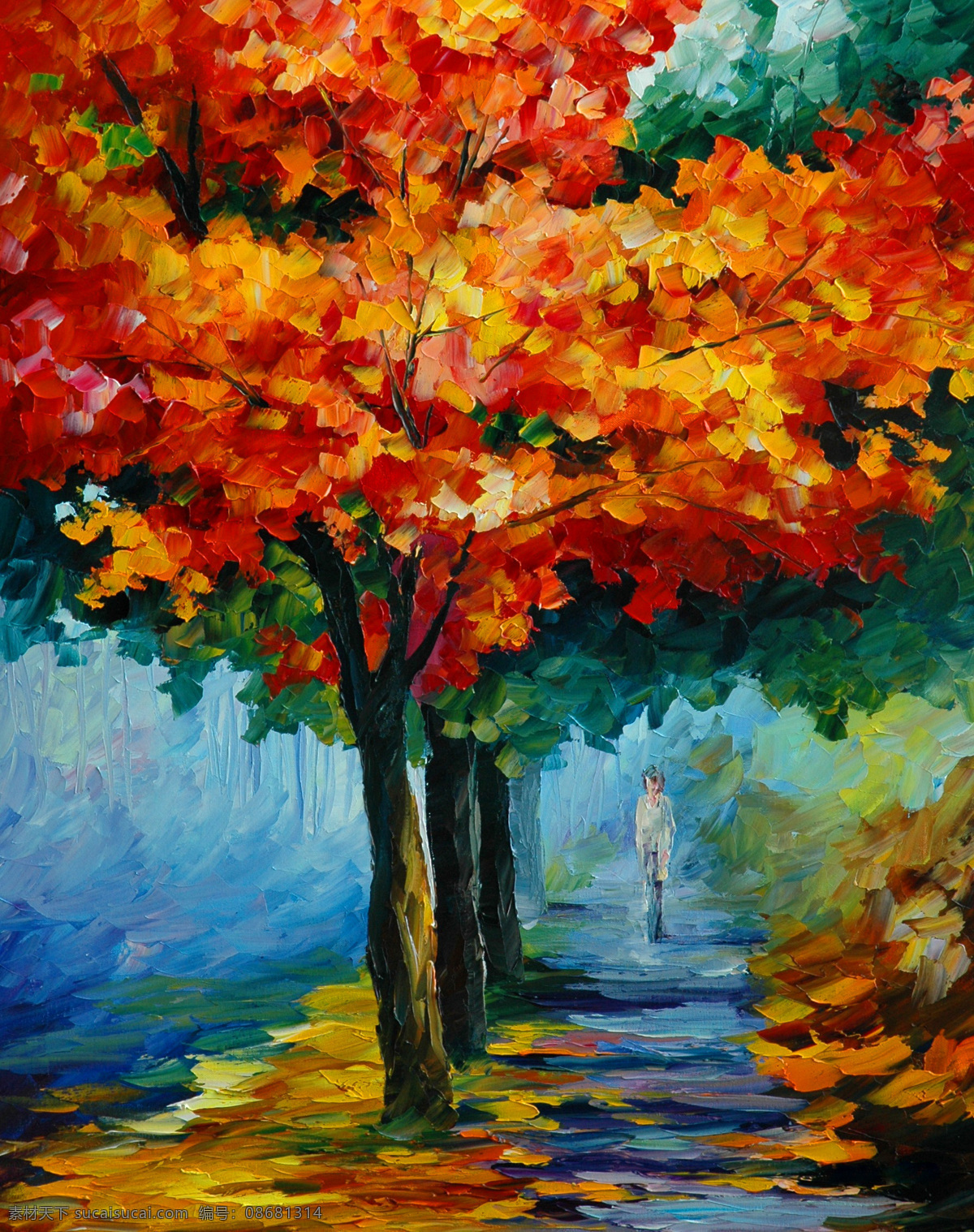 风景 风景画 挂画 绘画 绘画书法 景色 欧美油画 秋季 油画 秋天 小路 设计素材 模板下载 秋天的小路 油画风景 艺术 油画艺术 秋景 林荫小路 树林 树木 西方油画 油画作品 文化艺术 家居装饰素材 山水风景画