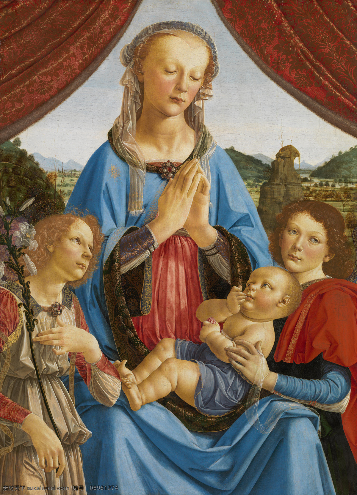 宗教 油画艺术 世界名画 油画 西方油画 西方文化 绘画艺术 基督教 宗教绘画 圣母玛利亚 耶稣 圣子 圣婴 书画文字 文化艺术