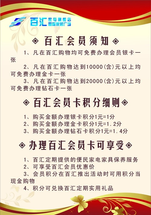 会员海报 会员 会员须知 会员卡 会员积分 海报 矢量