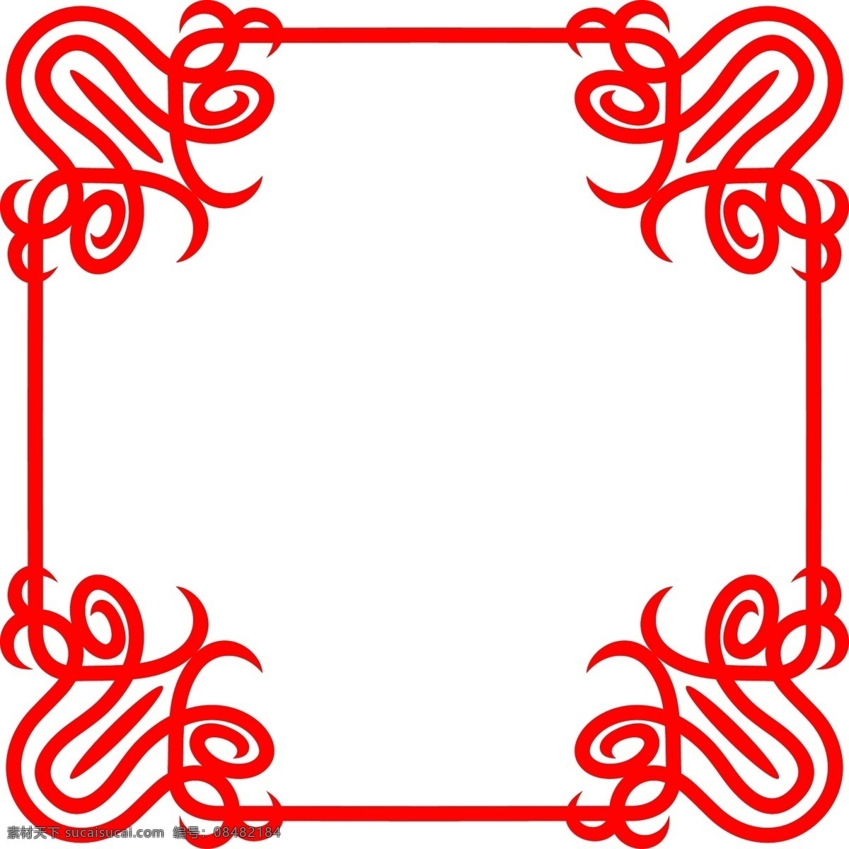 创意 红色 花朵 矢量 海报 边框 透明 彩色 装饰 平面设计 原创 透明底 免抠 节日 海报装饰 清新 通用 标题框 海报边框