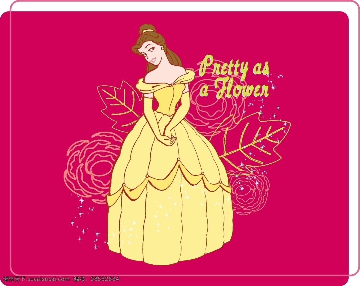 公主 印花 t恤印花 迪士尼 动画 服装 卡通 卡通设计 男装 公主印花 女装 童装 英文 字母 矢量 矢量图 艺术字