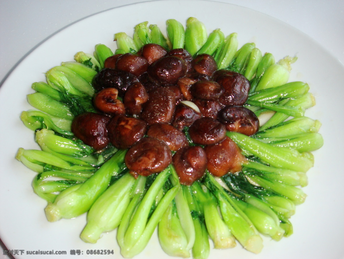 家常菜 香菇青菜 小炒白菜 餐饮美食 传统美食 摄影图库