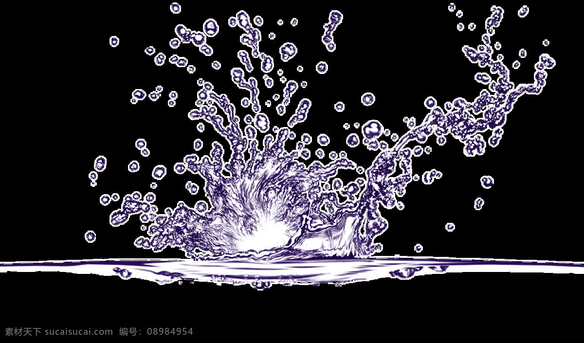 紫色 水 波浪 卡通 透明 海报设计装饰 抠图专用 设计素材 水波浪 淘宝素材 透明素材 装饰 装饰图案