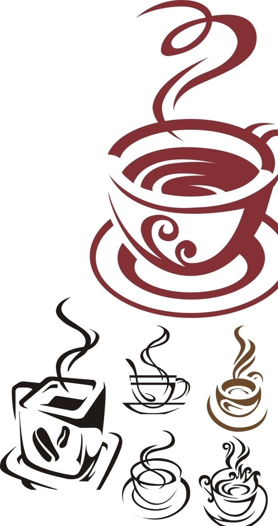 咖啡 咖啡杯 咖啡logo 咖啡素材 咖啡元素 奶茶店 咖啡店
