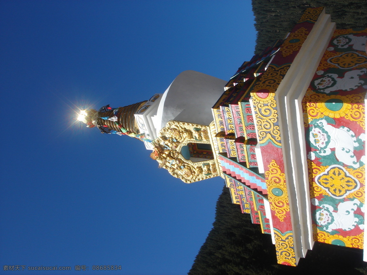 藏传佛教佛塔 旅游摄影 国内旅游 佛塔 摄影图库