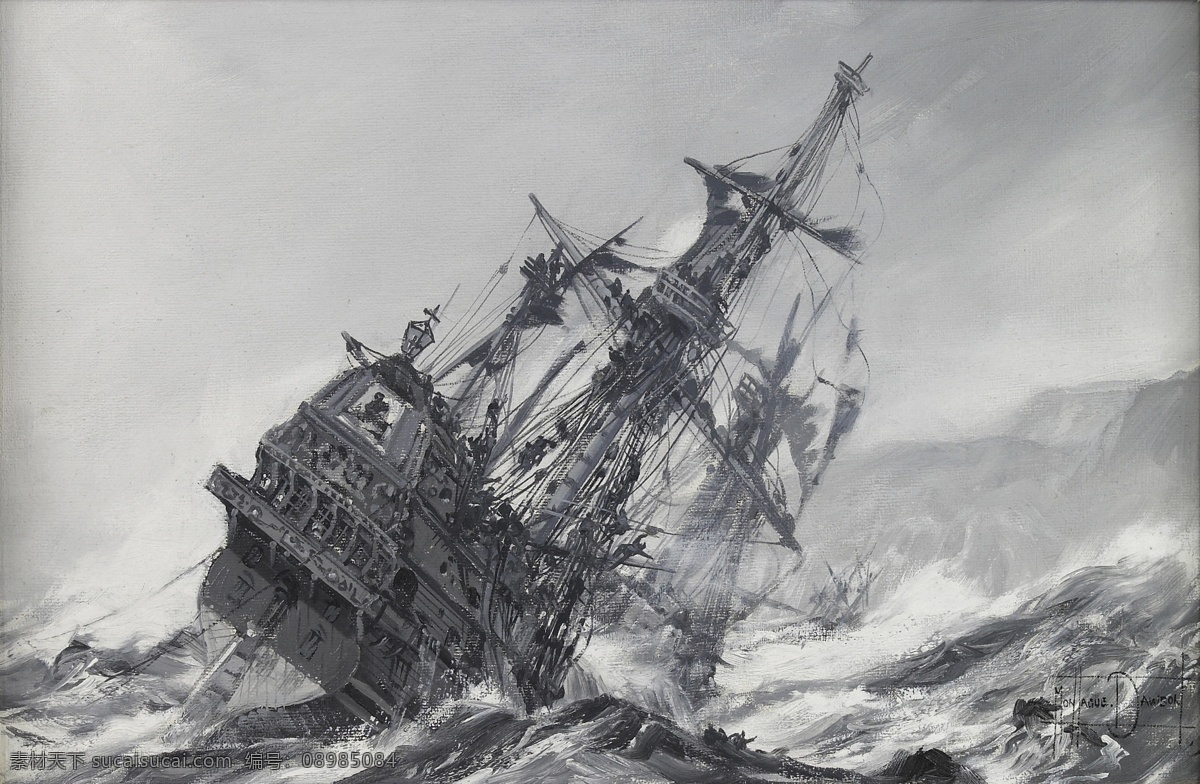 欧式油画 宫廷 风景 装饰画 海报 无框画 复古 抽象 帆船 航海 大海 共享装饰画 文化艺术 绘画书法