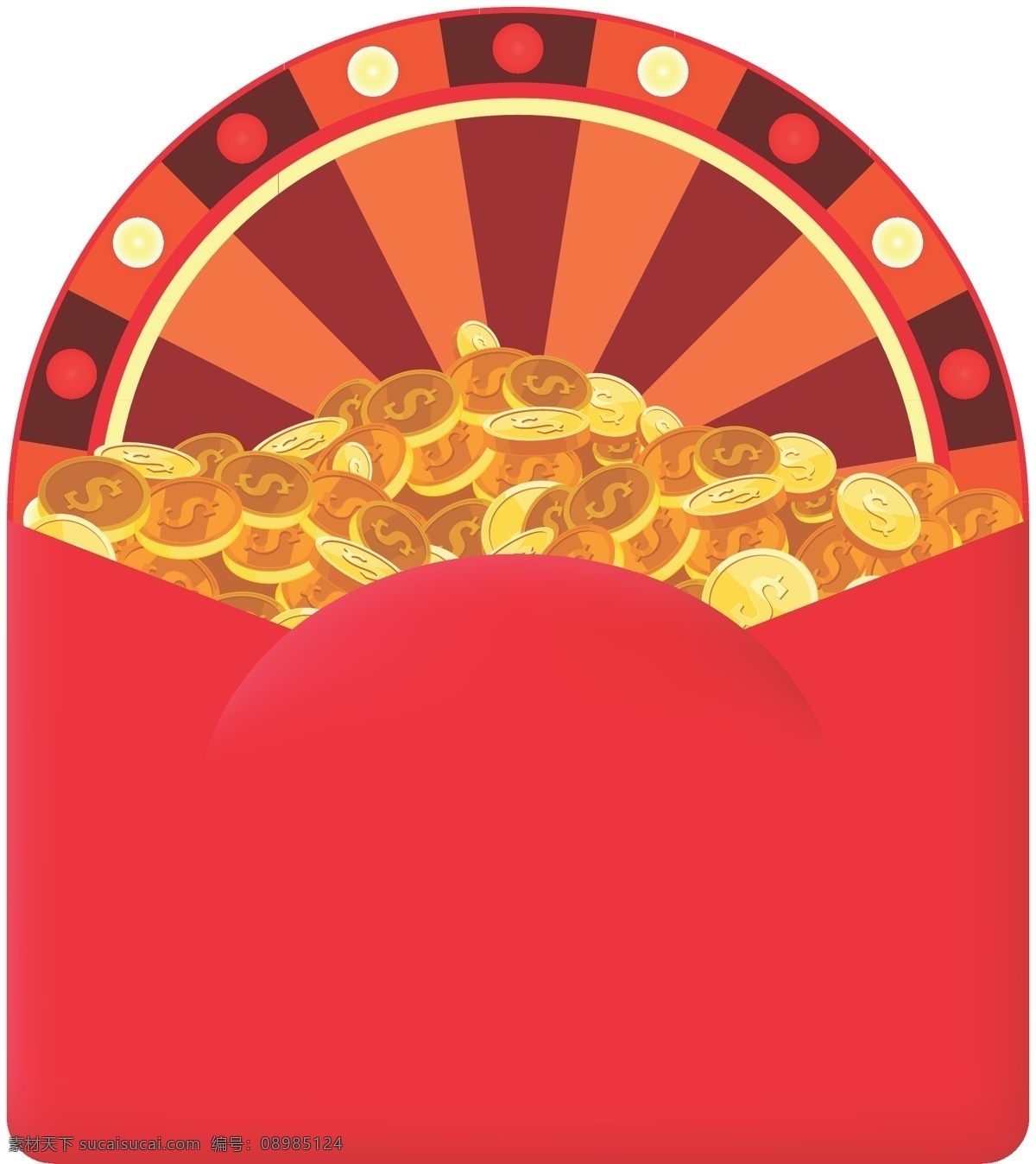 惊喜 抽奖 金额 红包 红包封 奖金大派送 金币 立体红包