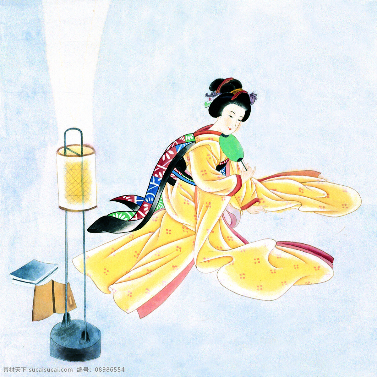 和服 女人 装饰画 抽象油画 花卉装饰画 抽象画 绘画艺术 油画艺术 无框画 书画文字 中堂画 山水画 日本女人 油灯