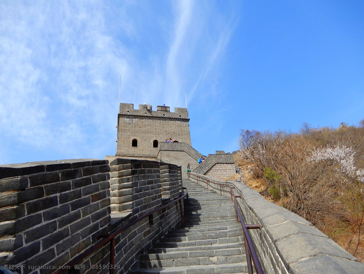 居庸关长城 长城 城墙 蓝天 城楼 建筑 古代建筑 建筑摄影 建筑园林