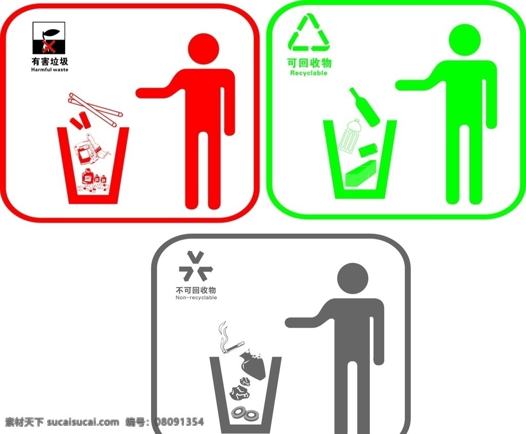 垃圾桶标识 垃圾 桶 标志 标识 文明 标志图标 公共标识标志