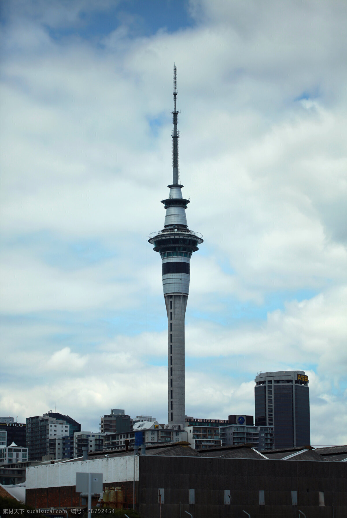 新西兰 建筑 风景 蓝天 白云 高楼 高塔 天空塔 新西兰风光 建筑园林 建筑摄影