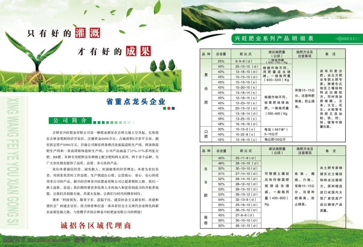 兴旺 肥 业内 页 化肥 画册 肥业 其他画册封面