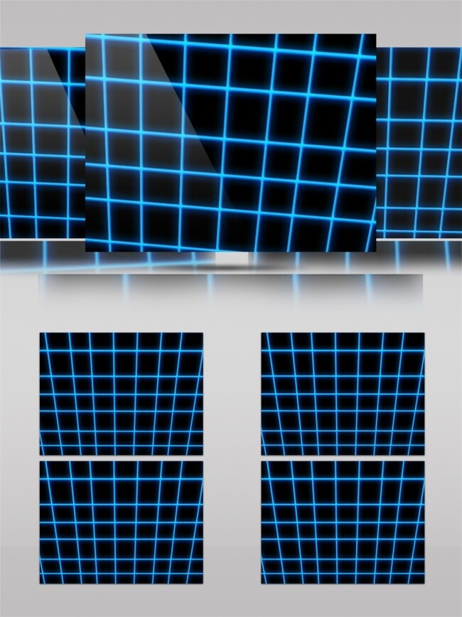 蓝色 交错 网格 动态 视频 激光 光束 高清素材 唯美素材 光景素材