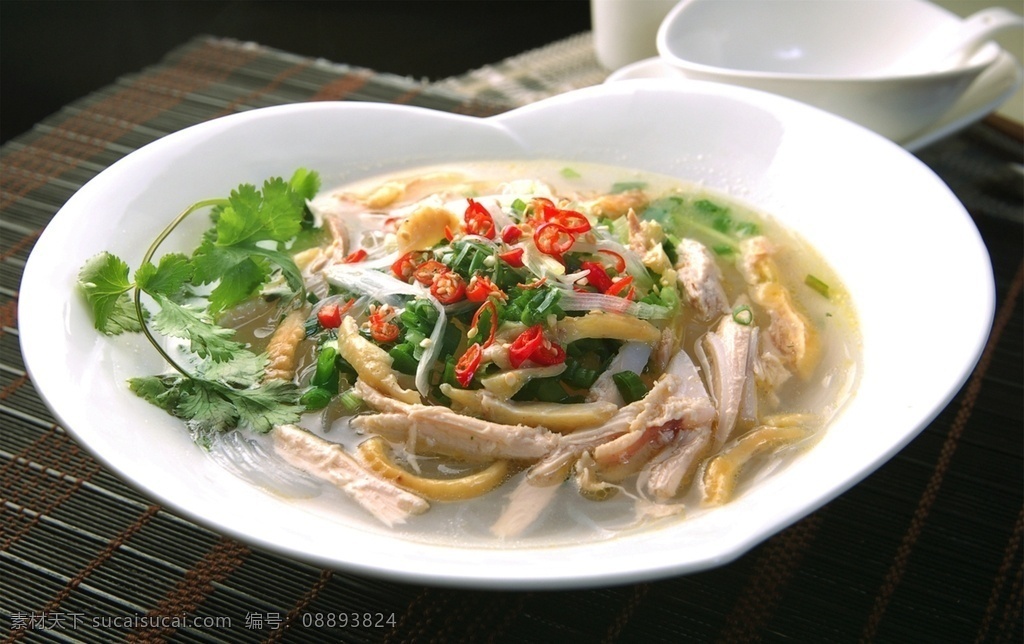 鸡丝汤檬 美食 传统美食 餐饮美食 高清菜谱用图