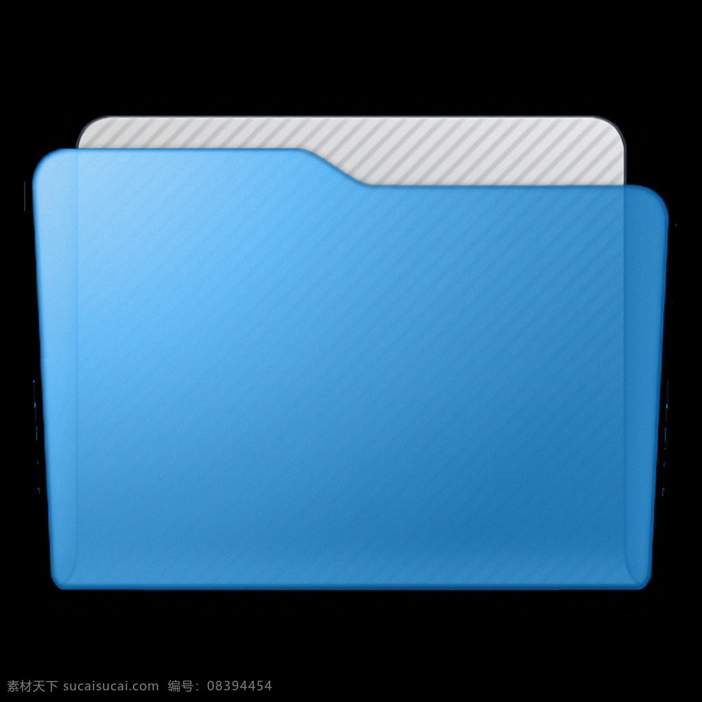 手绘 浅蓝色 文件夹 免 抠 透明 创意 图标 个性 icon 图标素材 电脑 ico