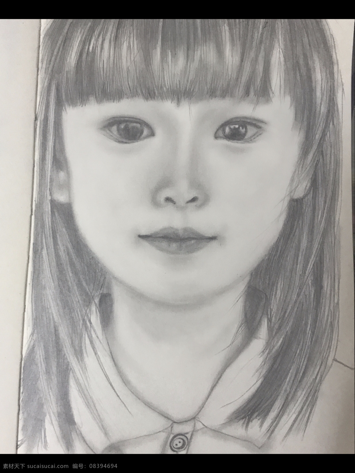 素描图片 素描 头像 黑白 手绘 人物图库 儿童幼儿