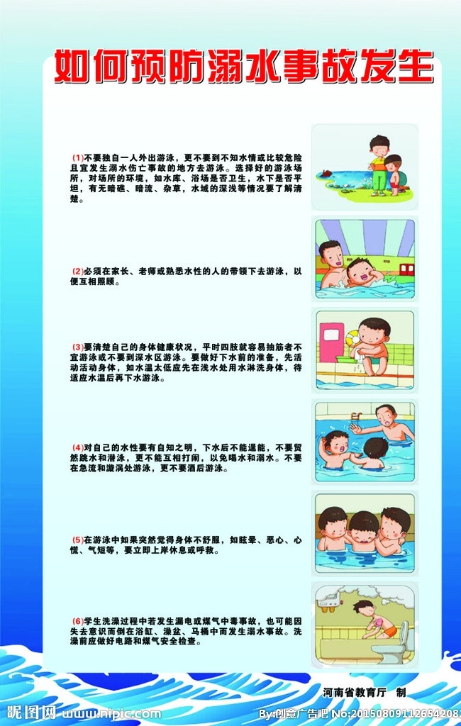 学校 安全 教育 版面 安全教育 中小学生 学校教育 学校安全 防溺水 溺水 卡通版面 学校版面 教育展板 教育海报 波浪 夏季学生安全 生命安全 预防溺水 教育漫画 游泳 假期安全 潜水 展板 写真 喷绘 宣传画 防溺水事故 如何预防溺水 展板模板