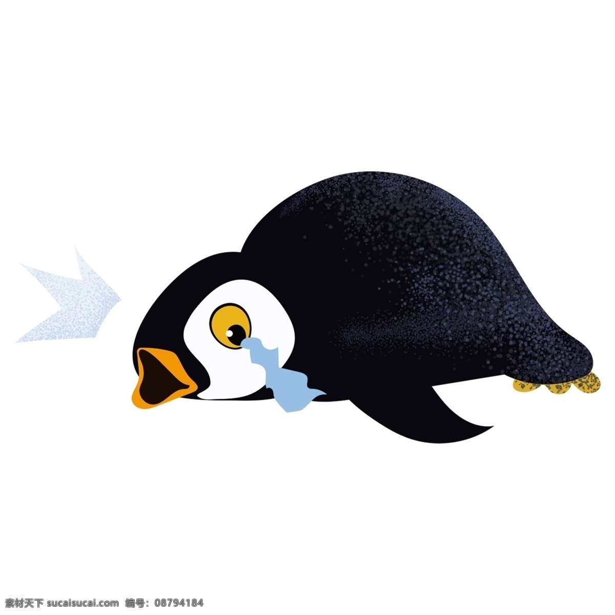 可爱 卖 萌 小企鹅 透明 卖萌 插画 卡通 透明素材 动物 装饰图案