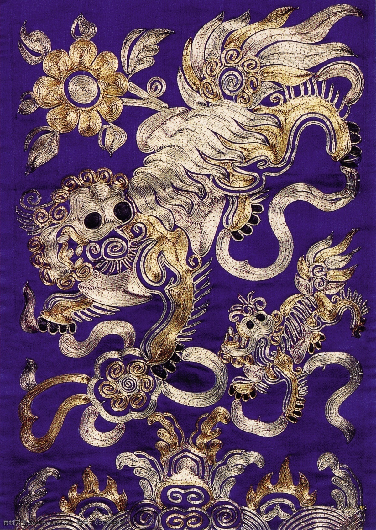 花鸟 国画 分层 源文件 古董 古画图片 花鸟国画 中国 传统 元素 整合 中华刺绣 文化艺术