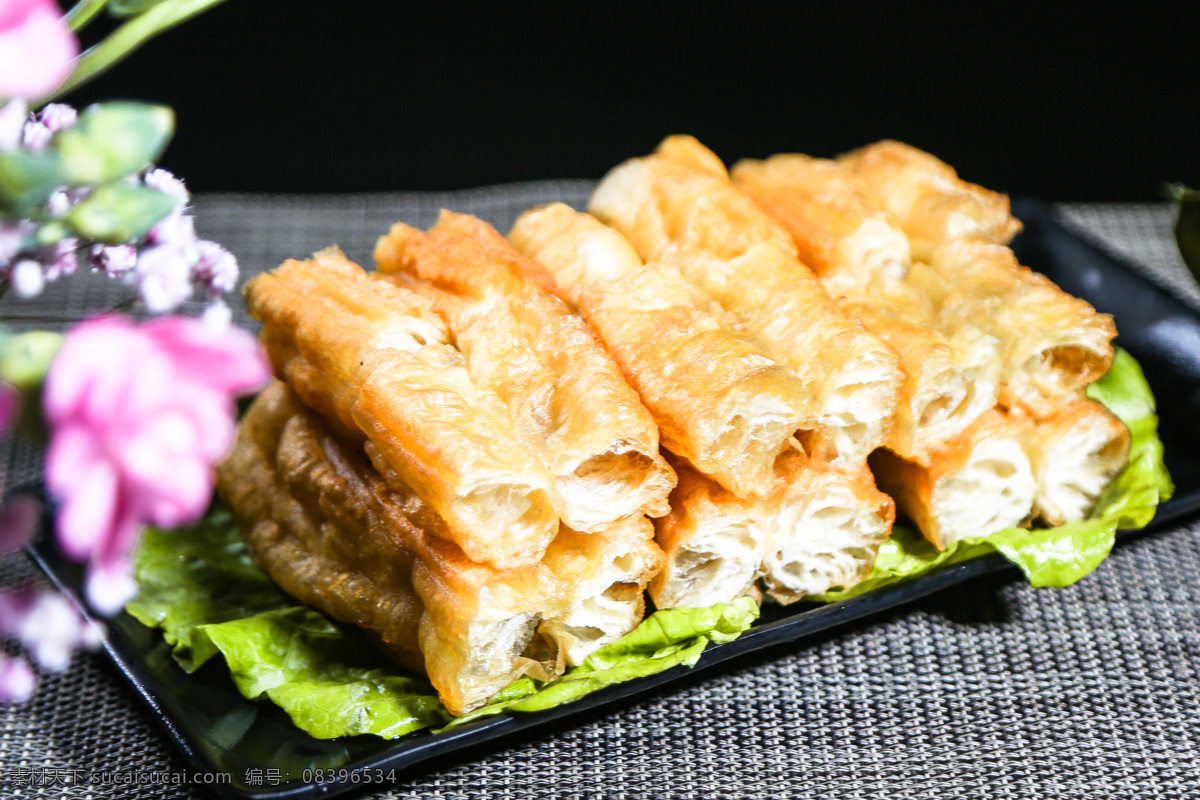 火锅配菜 火锅 配菜 摄影图片 油条 餐饮美食