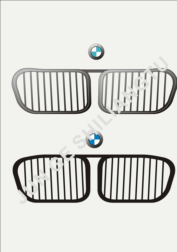 宝马 散热 格栅 车 标 宝马车标 宝马散热格栅 bmw车标 bmw矢量图 bmw进气 宝马进气 进气格栅 散热格栅 宝马车头