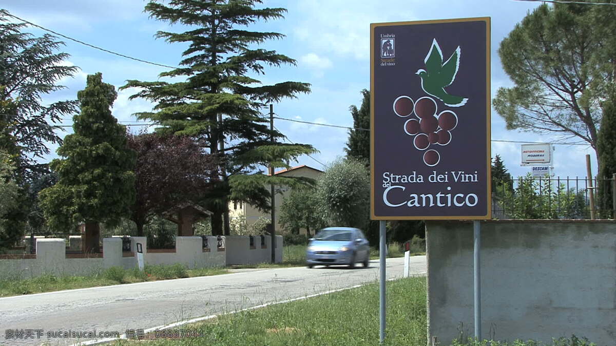 视频免费下载 意大利 翁布里亚 cantico 葡萄酒 路 股票 视频