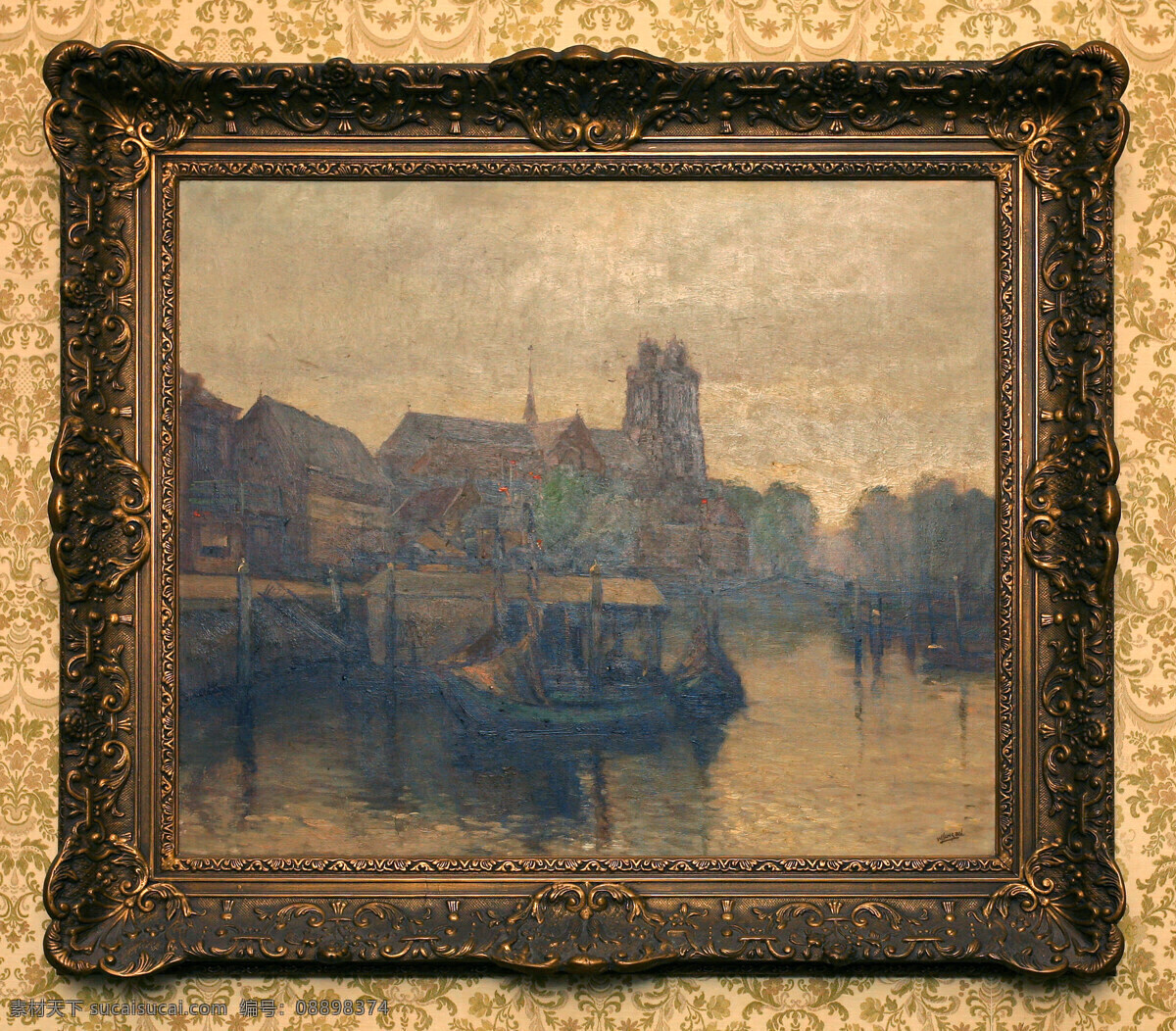 壁画 美术绘画 欧美 欧洲 文化艺术 相框 油画 油画背景 油画相框 带相框 相框油画 psd源文件 婚纱 儿童 写真 相册 模板