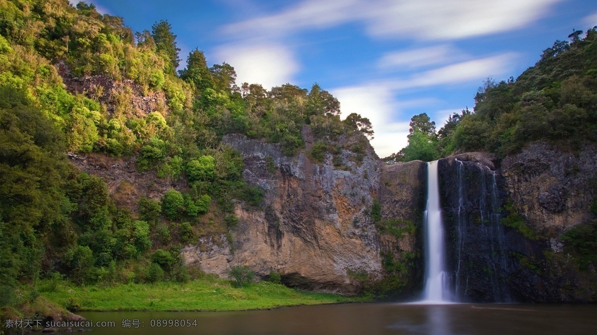 山间瀑布 山水风景 自然风景 大自然 风景如画 风景壁纸 系列 四 自然景观
