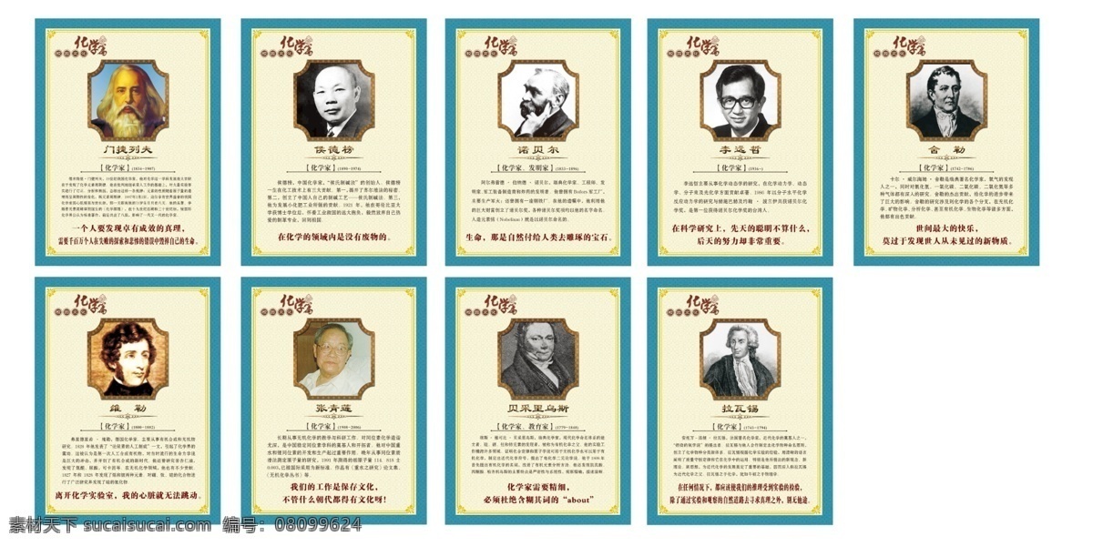 校园展板 校园文化 科学家 世界科学家 化学科学家