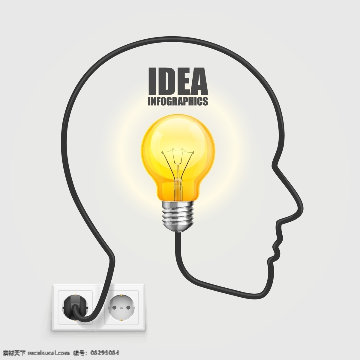 idea 创意设计 ieda 创意 图表 商务 商业 电灯 灯泡 想法 好创意 好点子