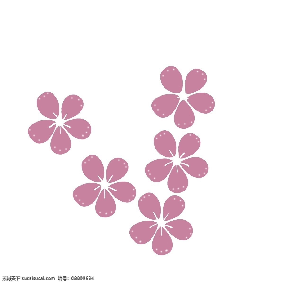 粉红色 桃 花瓣 节日 卡通 手绘 桃花瓣