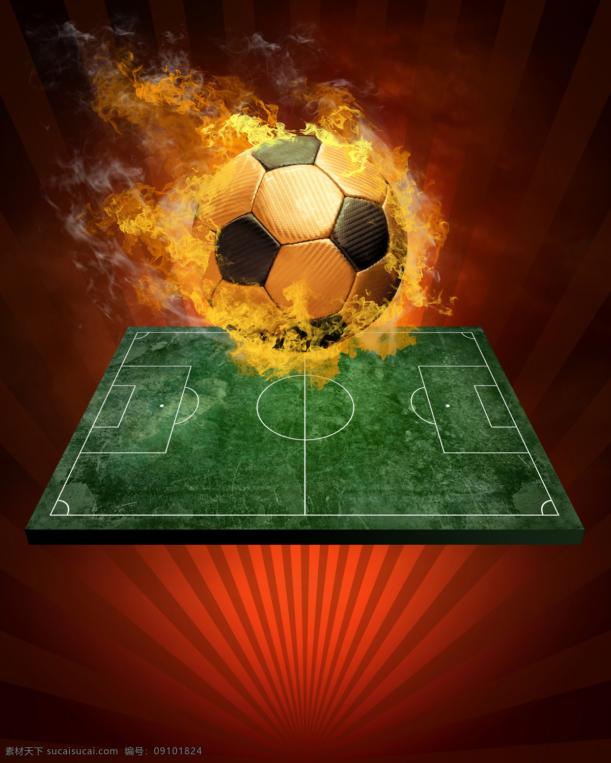 火焰 燃烧 体育场 体育运动 文化艺术 足球 上空 设计素材 模板下载