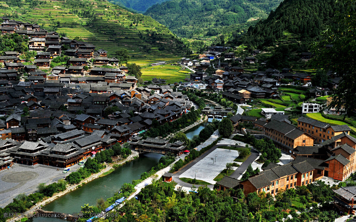 贵州 西江 千 户 苗寨 风景