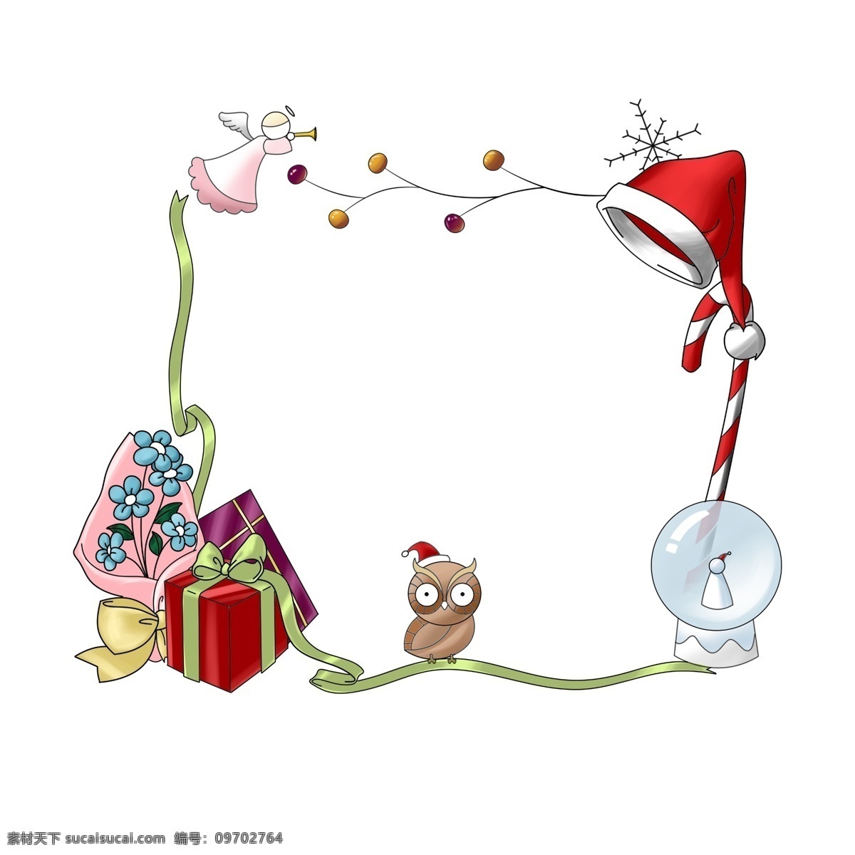 卡通 手绘 圣诞节 雪人 装饰 框 圣诞节装饰框 圣诞 商品展示 边框 文本框 手绘边框 圣诞树 圣诞铃铛 植物 圣诞节帽子 礼物盒