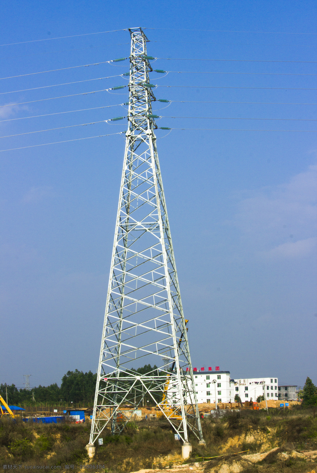 高压线塔架 高压线 高压线图片 高压线素材 铁塔 塔架 高压线杆 自然景观 自然风景
