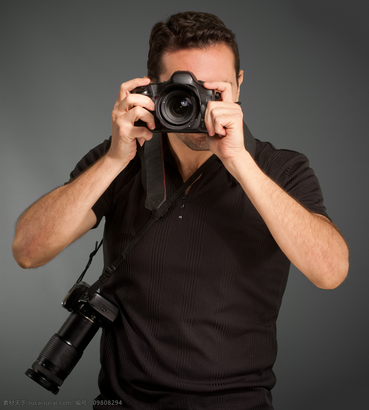 摄影师 单反相机 照相机 数码相机 拍照 照相 狗仔队 生活人物 人物图片