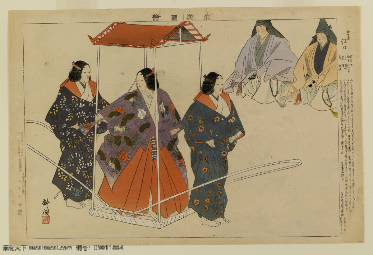 日本 日式 浮世绘 装饰画 壁画 手绘 日本浮世绘 文化艺术 绘画书法