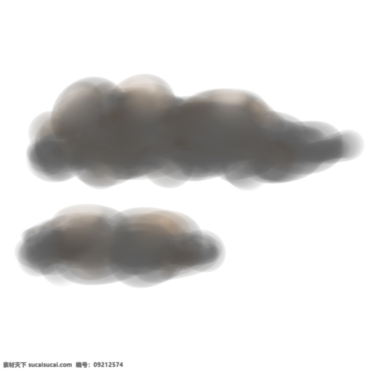 天空 云朵 手绘 卡通 系列 乌云 黑色 灰色 云 淡雅 点缀 颜色 朴素 蓬松 卡通风格 童话风 乌云密布