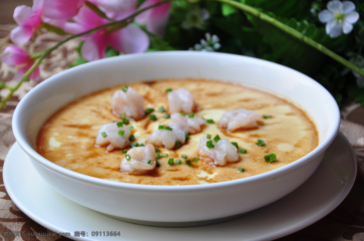 虾仁水蒸蛋 虾仁 蒸蛋 传统美食 餐饮美食