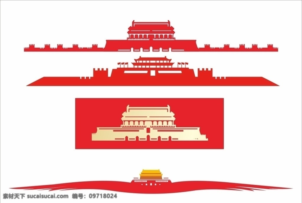 天安门cdr矢量素材图片下载-素材编号09718024-素材天下图库