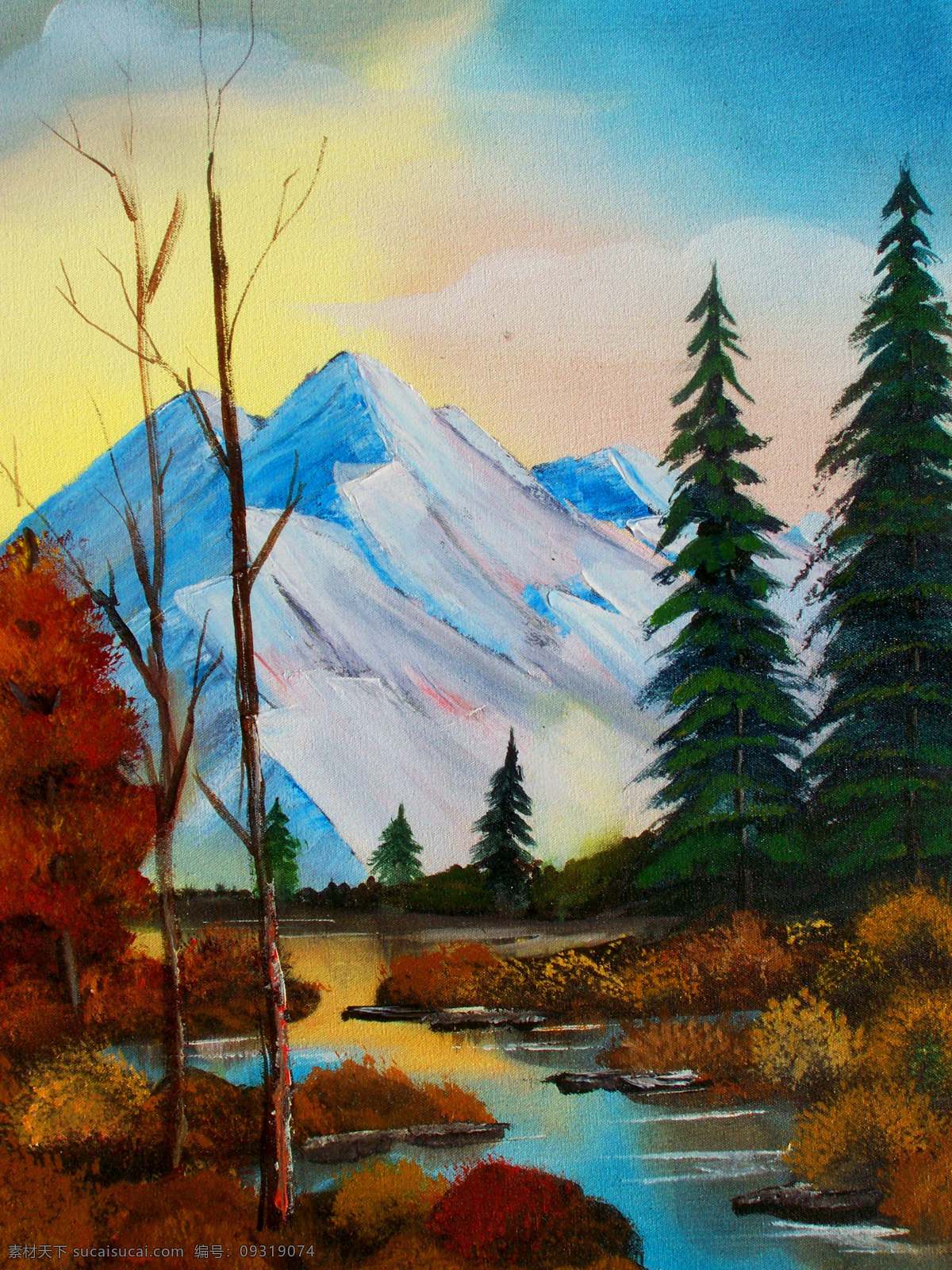 风景 风景画 挂画 河流 绘画 绘画书法 景色 流水 油画 雪山 设计素材 模板下载 雪山河流 油画风景 艺术 油画艺术 油画雪山 山脉 山峰 小河 树林 西方油画 欧美油画 油画作品 文化艺术 装饰素材