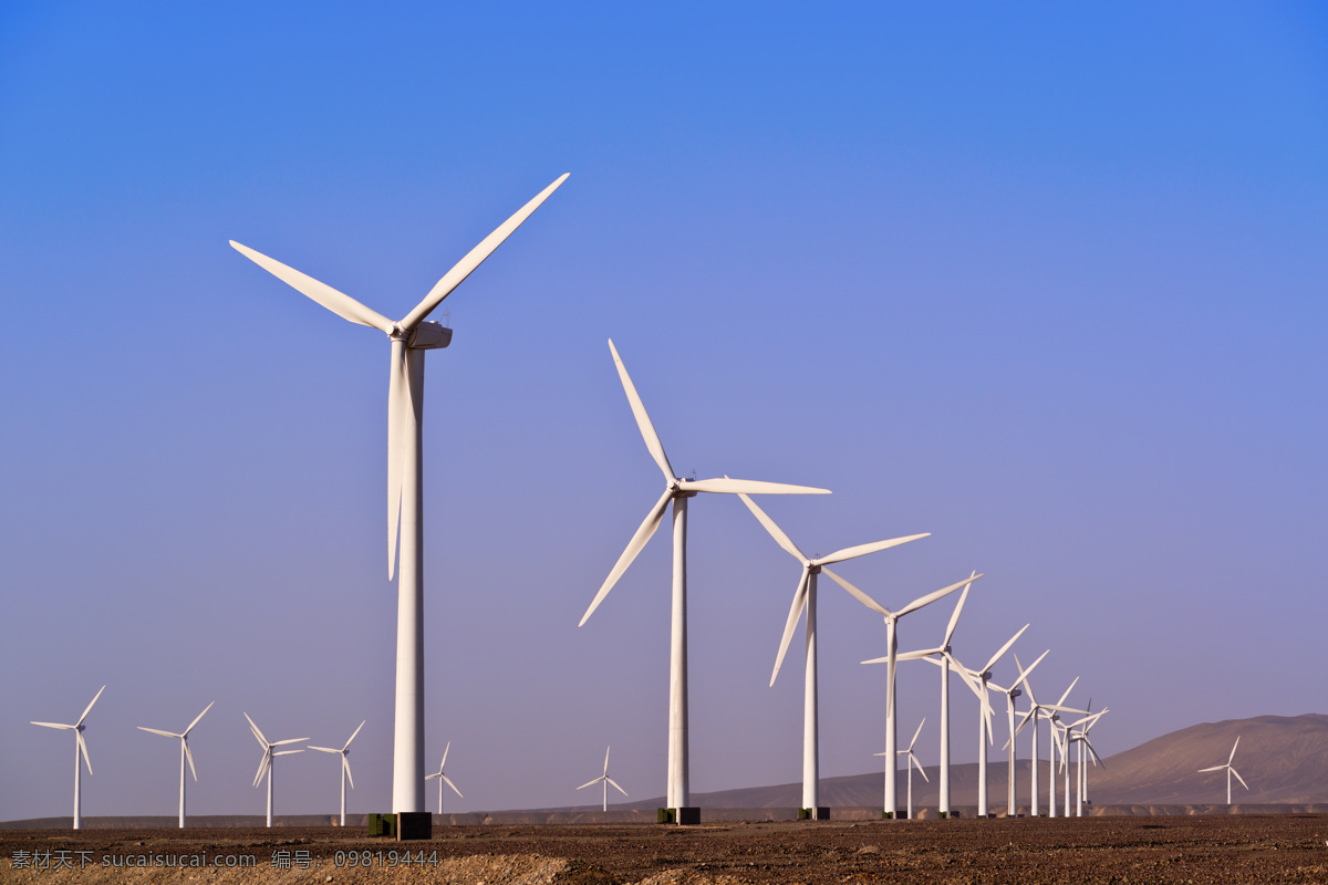 风力发电 唯美 炫酷 发电 能源 清洁能源 工业发电 现代科技 工业生产