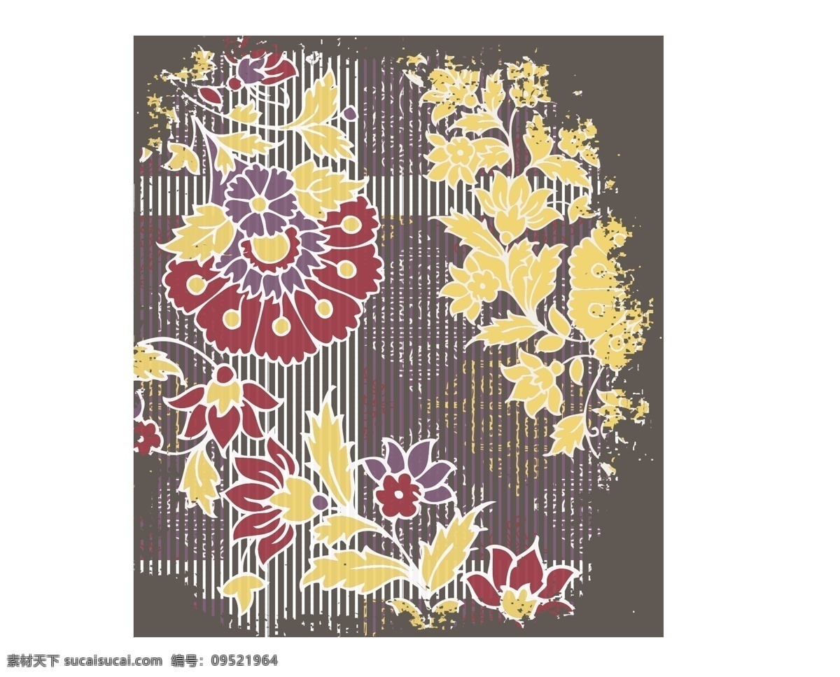 图案 花纹 植物 纹样 底纹边框 花边花纹