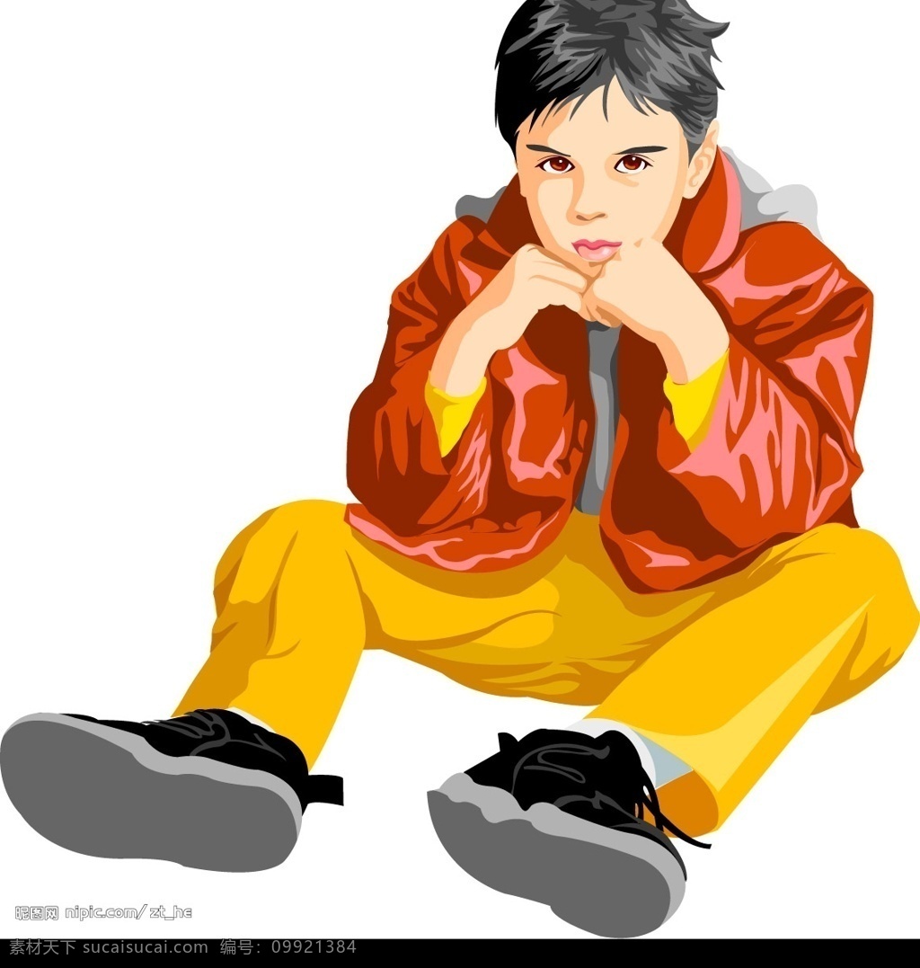 酷酷的男孩 男孩 小男孩 酷 其他矢量 矢量素材 矢量集萃 矢量图库 矢量图标