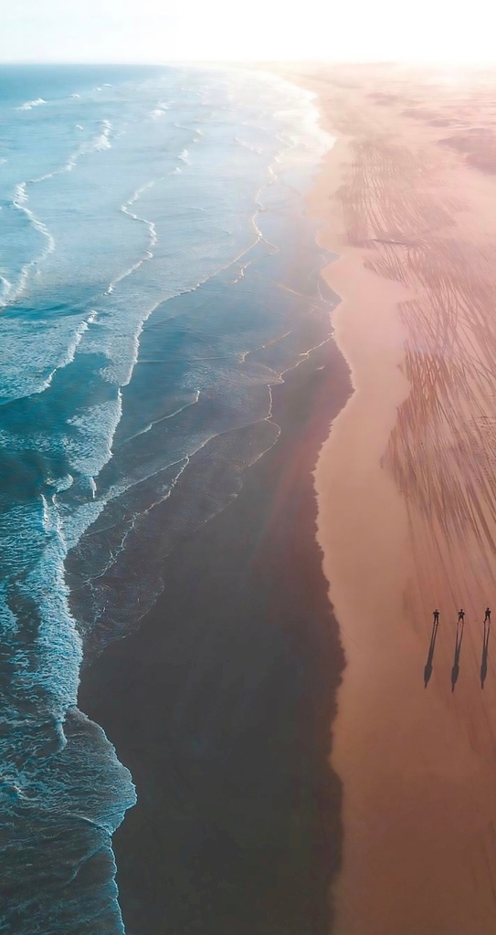 沙滩 大海 风景 人物 自然景观 自然风景