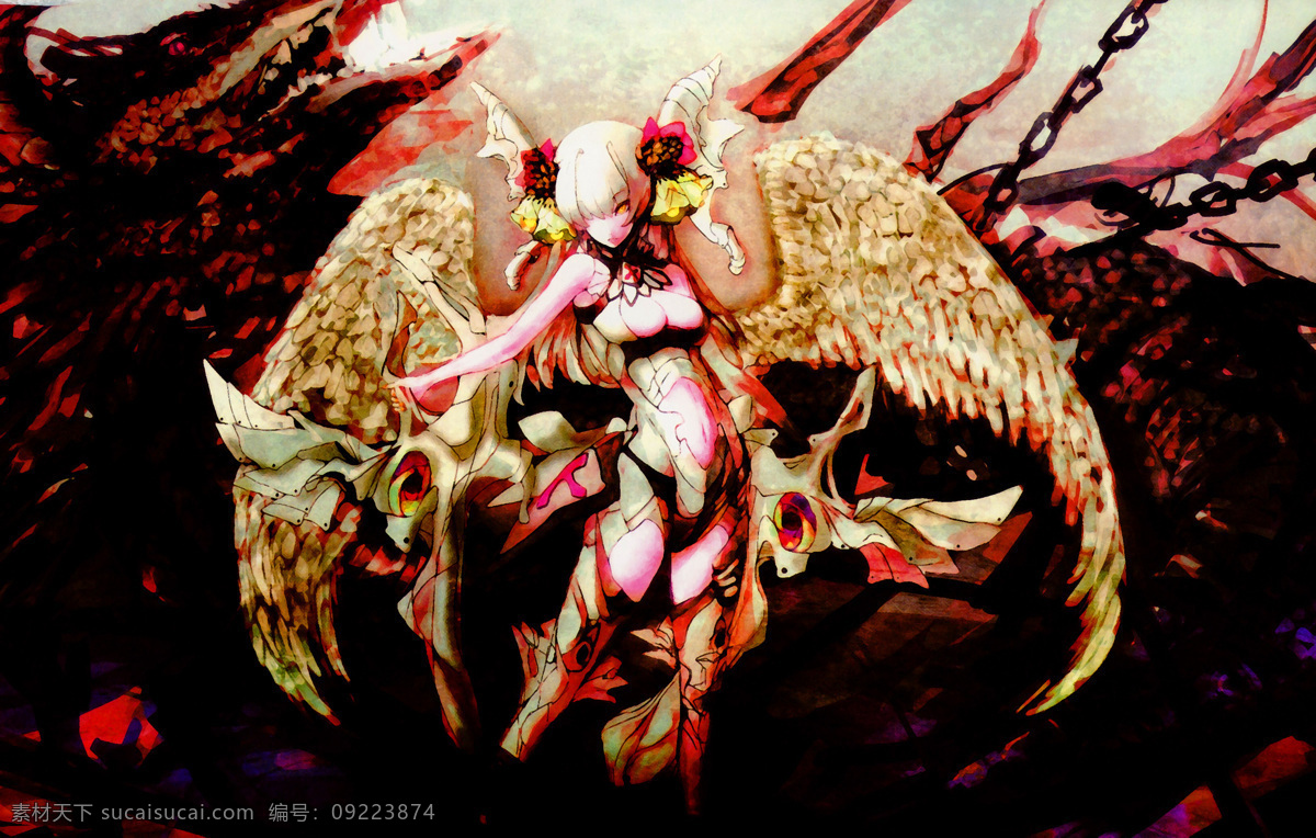 插图 翅膀 动漫 动漫动画 动漫人物 儿童画 绘本 绘画 血 天使 设计素材 模板下载 血天使 战神 战士 性感 武器 恐怖 卡通 手绘 艺术 油画 趣味 萌图 美女 人物 家居装饰素材 无框画