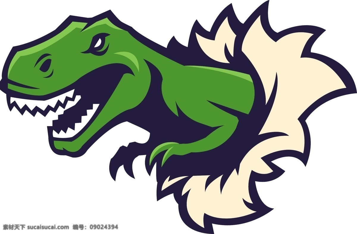 卡通恐龙 矢量恐龙 恐龙插图 恐龙插画 ai素材 卡通设计